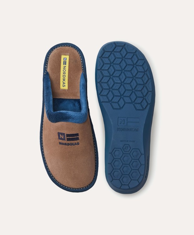 nordikas ZAPATILLAS DE CASA MUJER AFELPADO PIEDRA Rebajas de fábrica