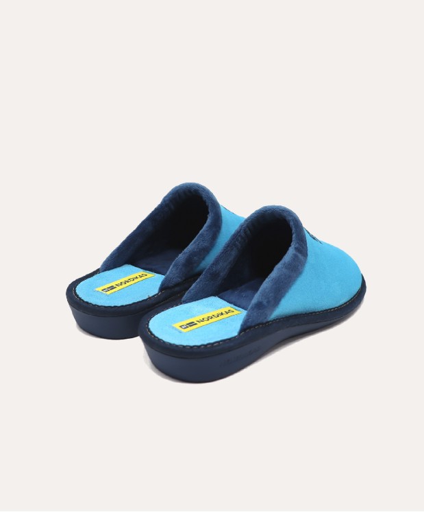 nordikas ZAPATILLAS DE CASA MUJER AFELPADO CELESTE Los más vendidos