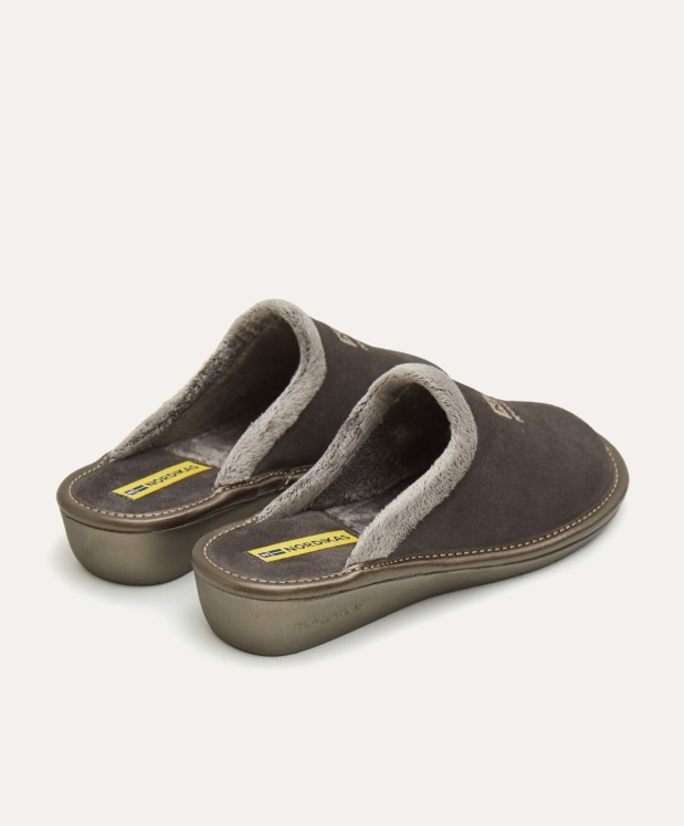 nordikas ZAPATILLAS DE CASA MUJER AFELPADO GRIS Liquidación