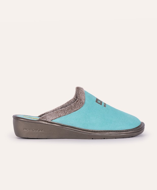 nordikas ZAPATILLAS DE CASA MUJER AFELPADO MENTA Rebajas online
