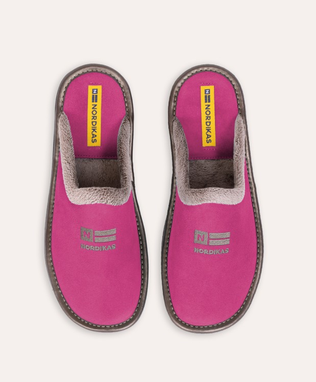 nordikas ZAPATILLAS DE CASA MUJER AFELPADO FRESA Rebajas top