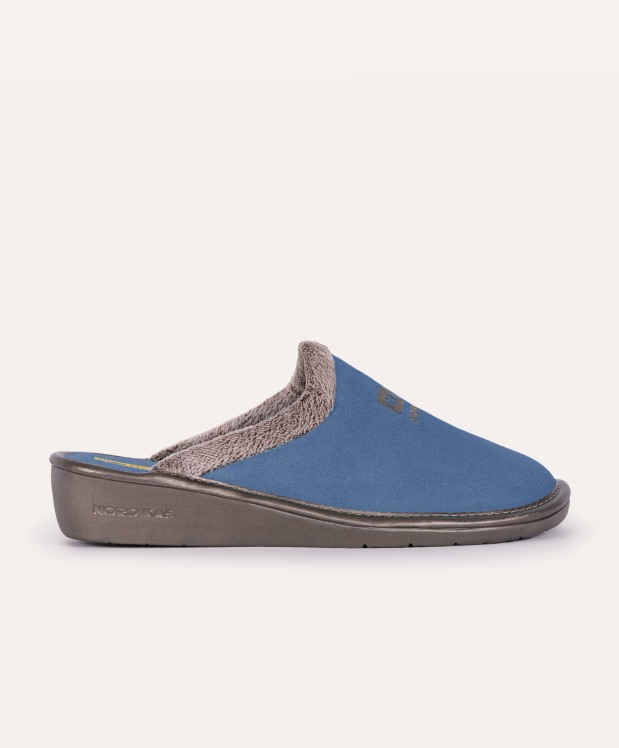 nordikas ZAPATILLAS DE CASA MUJER AFELPADO JEANS