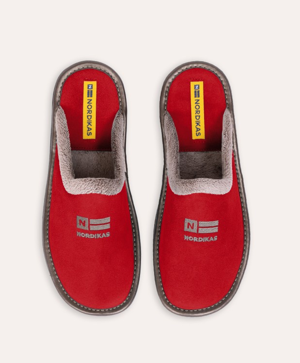 nordikas ZAPATILLAS DE CASA MUJER AFELPADO CEREZA Envío gratis