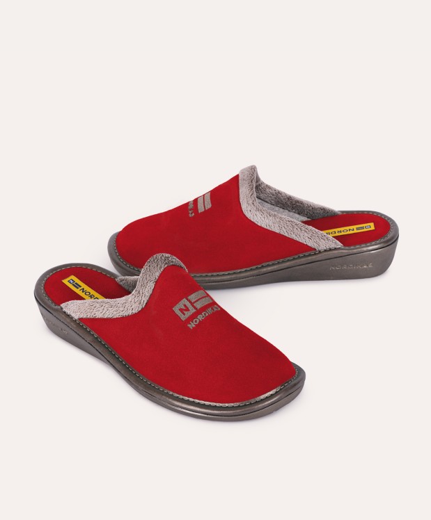 nordikas ZAPATILLAS DE CASA MUJER AFELPADO CEREZA Envío gratis