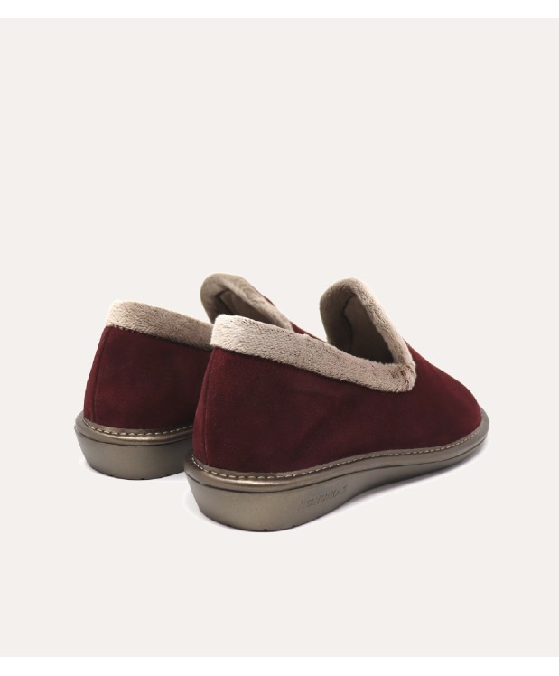 nordikas ZAPATILLAS DE CASA MUJER AFELPADO BURDEOS Precio de fábrica