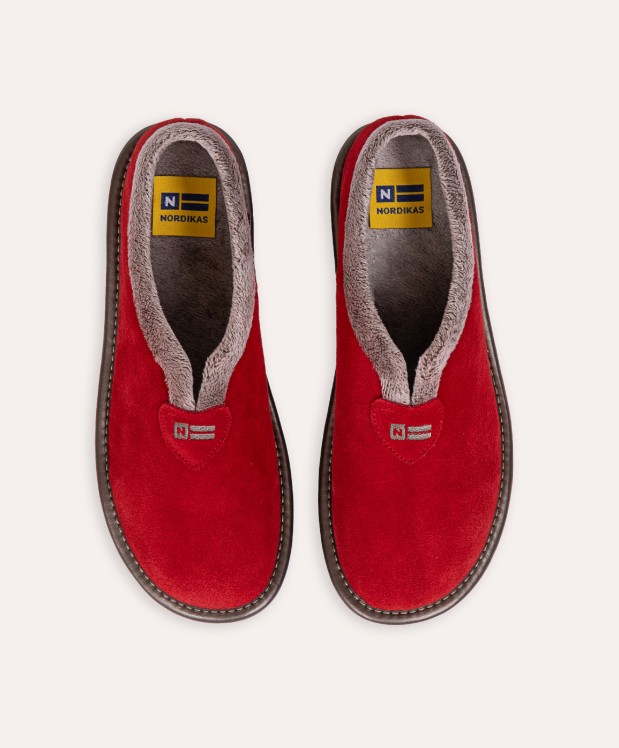 nordikas ZAPATILLAS DE CASA MUJER AFELPADO CEREZA Solo hoy