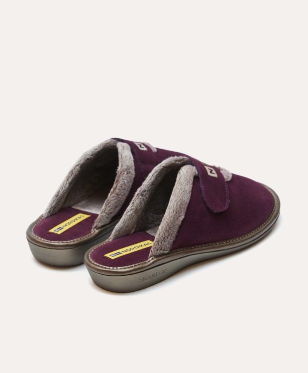 nordikas ZAPATILLAS DE CASA MUJER AFELPADO MORADO Oferta especial de fábrica