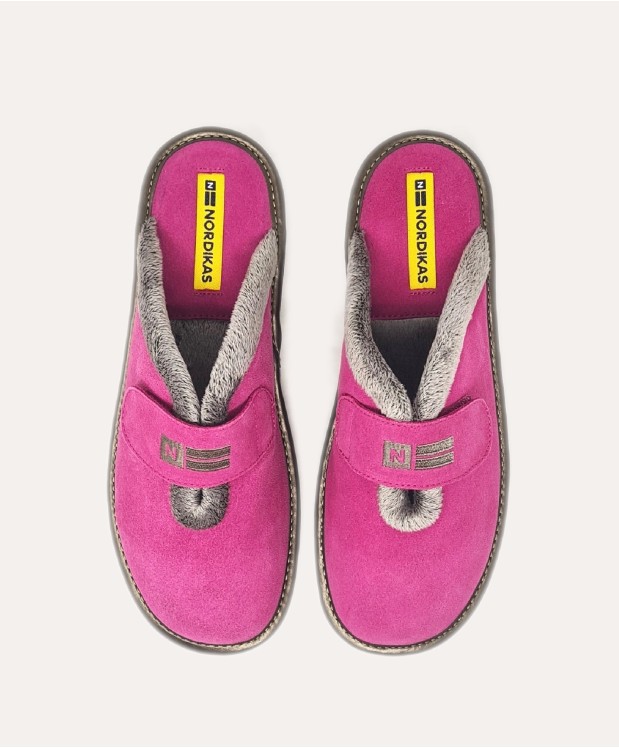 nordikas ZAPATILLAS DE CASA MUJER AFELPADO FRESA Promoción trimestral