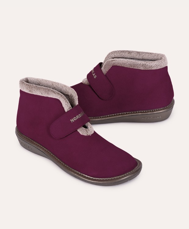 nordikas ZAPATILLAS DE CASA MUJER AFELPADO MORADO Grandes descuentos