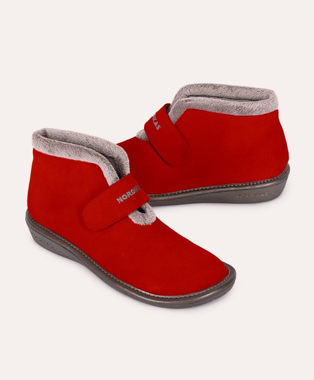 nordikas ZAPATILLAS DE CASA MUJER AFELPADO CEREZA Liquidación