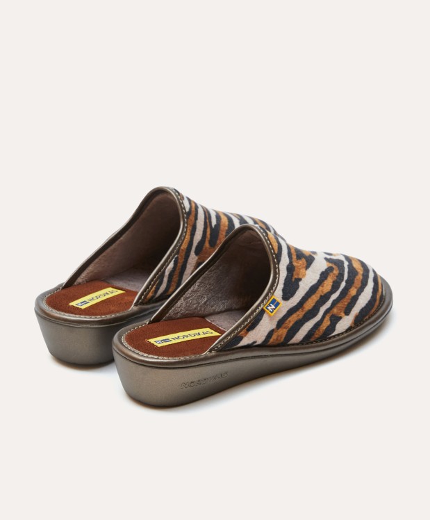nordikas ZAPATILLAS DE CASA MUJER TANZANIA MARRON Última moda