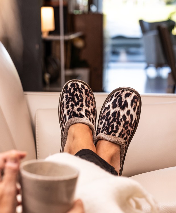 nordikas ZAPATILLAS DE CASA MUJER LINCE MARRON Ofertas de temporada