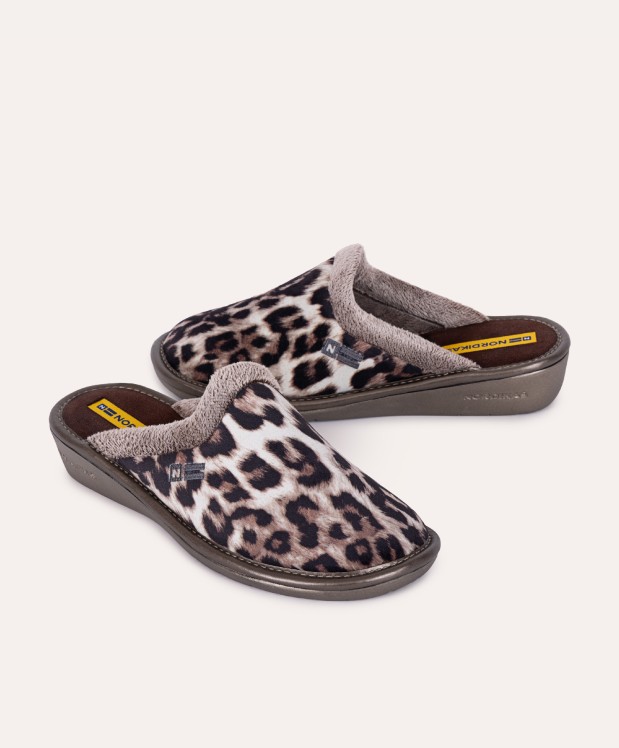 nordikas ZAPATILLAS DE CASA MUJER LINCE MARRON Ofertas de temporada