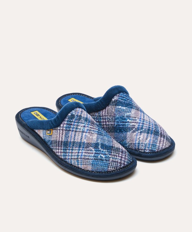 nordikas ZAPATILLAS DE CASA MUJER LONDON AZUL Devoluciones gratuitas