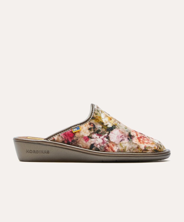 nordikas ZAPATILLAS DE CASA MUJER ROSAS PIEDRA Outlet