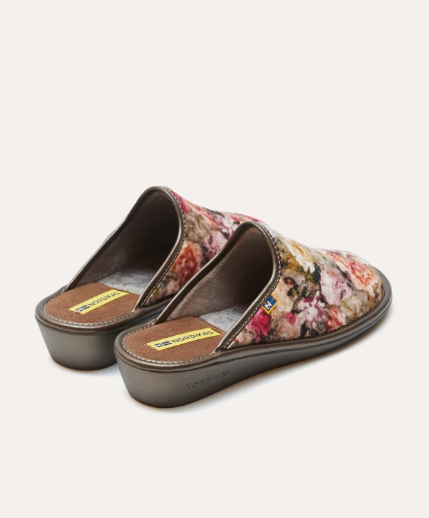 nordikas ZAPATILLAS DE CASA MUJER ROSAS PIEDRA Outlet