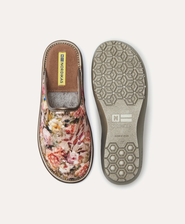 nordikas ZAPATILLAS DE CASA MUJER ROSAS PIEDRA Outlet