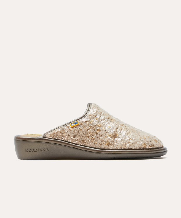 nordikas ZAPATILLAS DE CASA MUJER OSLO PLATINO Venta caliente