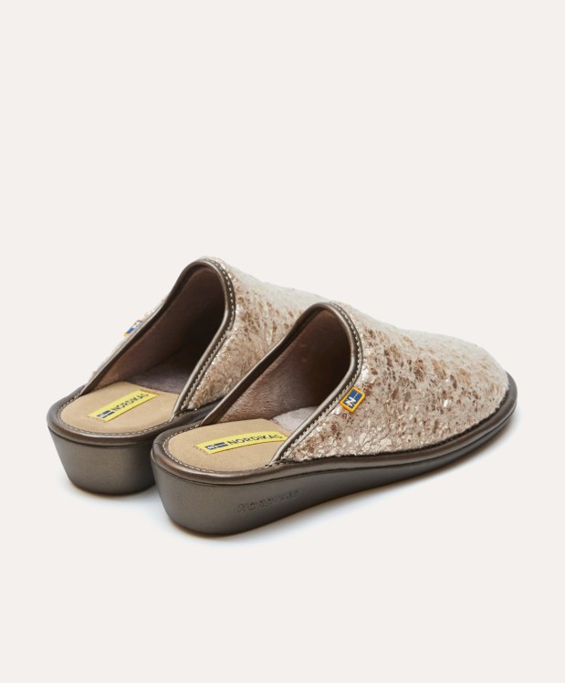 nordikas ZAPATILLAS DE CASA MUJER OSLO PLATINO Venta caliente