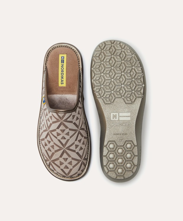 nordikas ZAPATILLAS DE CASA MUJER TERCIOPELO TAUPE Rebajas baratas