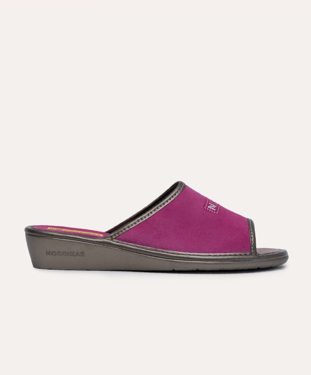 nordikas ZAPATILLAS DE CASA MUJER AFELPADO FRESA