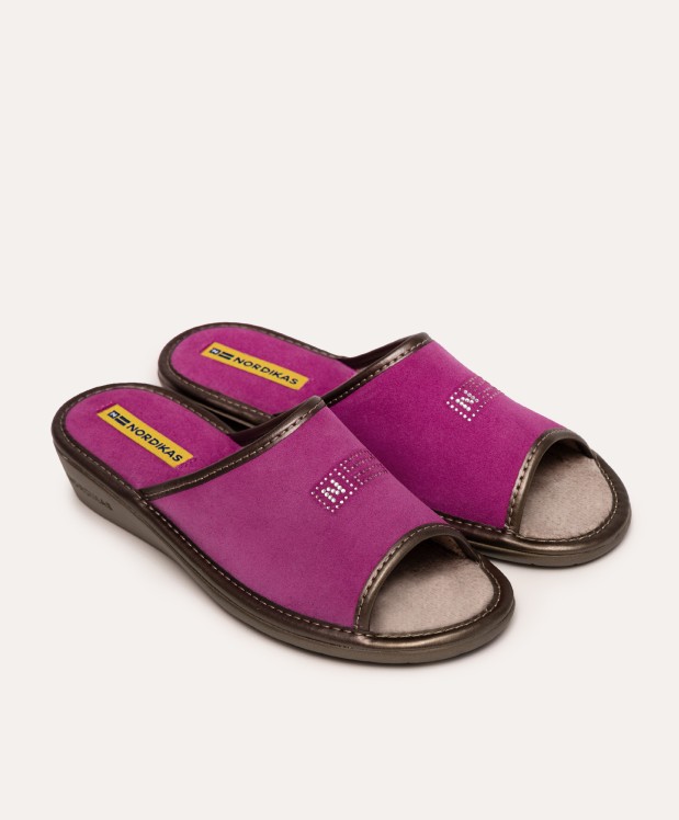 nordikas ZAPATILLAS DE CASA MUJER AFELPADO FRESA Rebajas online