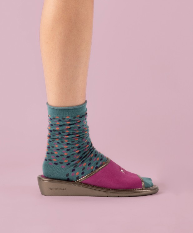 nordikas ZAPATILLAS DE CASA MUJER AFELPADO FRESA Rebajas online