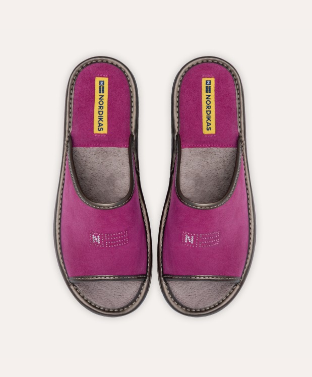 nordikas ZAPATILLAS DE CASA MUJER AFELPADO FRESA Rebajas online