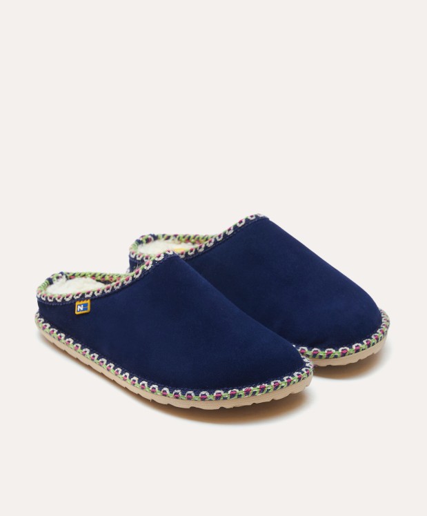nordikas ZAPATILLAS DE CASA MUJER AFELPADO INDICO