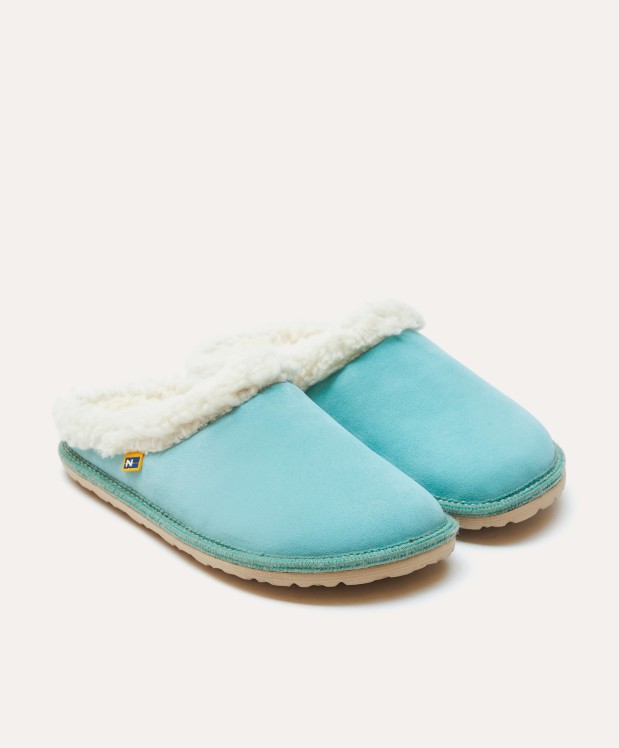 nordikas ZAPATILLAS DE CASA MUJER AFELPADO MENTA