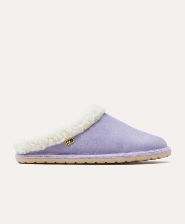 nordikas ZAPATILLAS DE CASA MUJER AFELPADO LILA
