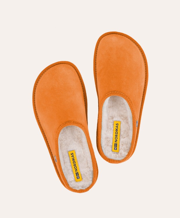 nordikas ZAPATILLAS DE CASA MUJER AFELPADO NARANJA Solo hoy