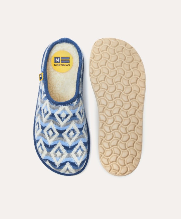 nordikas ZAPATILLAS DE CASA MUJER NEPAL AZUL Promoción trimestral