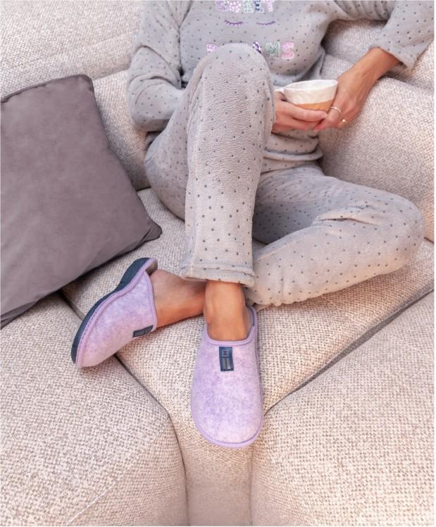 nordikas ZAPATILLAS DE CASA MUJER TIROL MALVA Limitado a 3 días