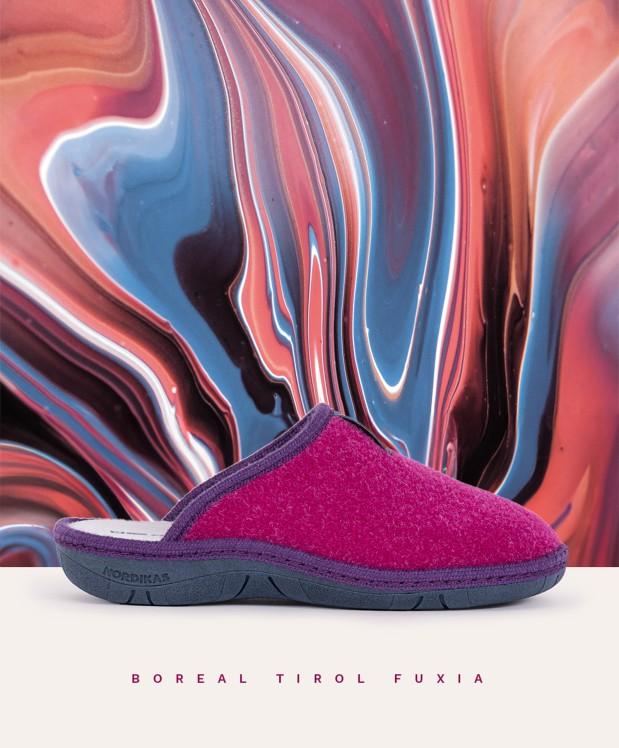 nordikas ZAPATILLAS DE CASA MUJER TIROL FUXIA Libre de impuestos
