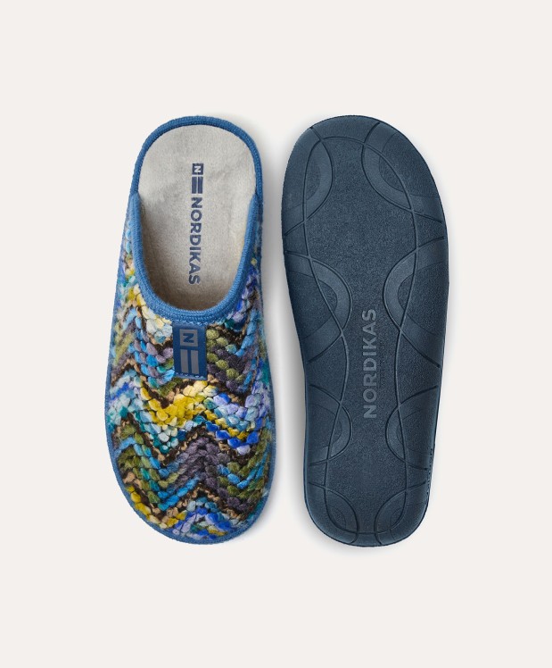 nordikas ZAPATILLAS DE CASA MUJER ANDINO AZUL Ofertas de temporada