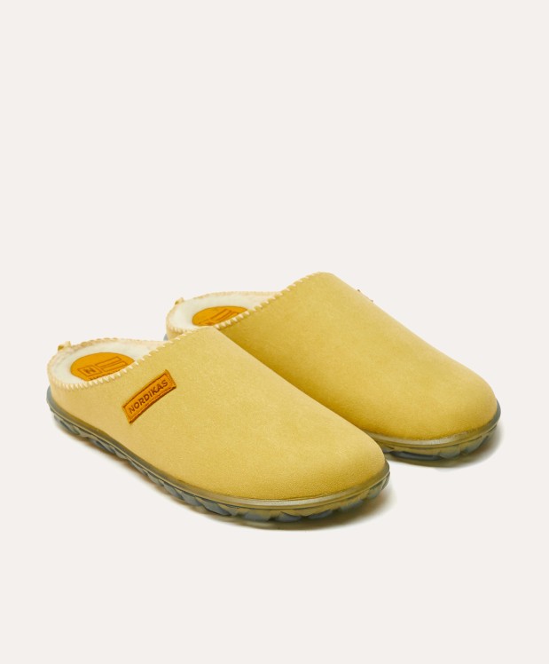 nordikas ZAPATILLAS DE CASA MUJER ECO SUEDE YELLOW Outlet