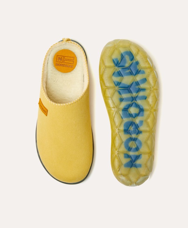 nordikas ZAPATILLAS DE CASA MUJER ECO SUEDE YELLOW Outlet