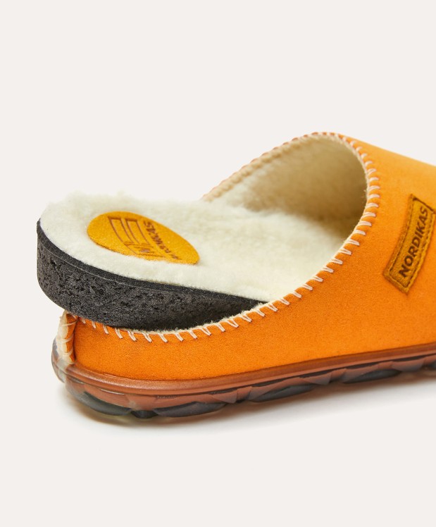 nordikas ZAPATILLAS DE CASA MUJER ECO SUEDE ORANGE Rebajas