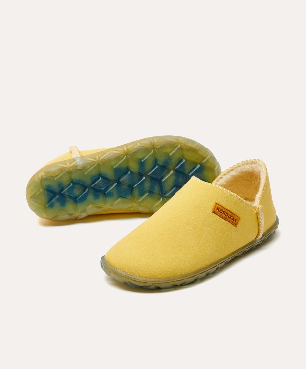 nordikas ZAPATILLAS DE CASA MUJER ECO SUEDE YELLOW Venta caliente