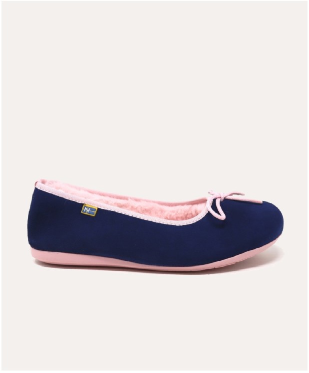 nordikas ZAPATILLAS DE CASA MUJER AFELPADO INDICO Oferta especial de fábrica