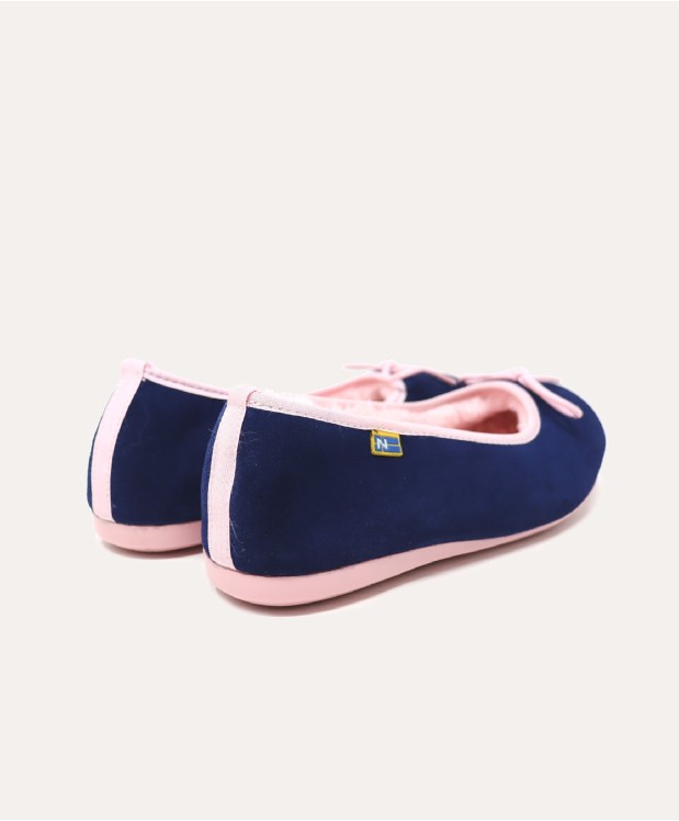 nordikas ZAPATILLAS DE CASA MUJER AFELPADO INDICO Oferta especial de fábrica