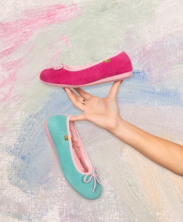 nordikas ZAPATILLAS DE CASA MUJER AFELPADO MENTA Promoción trimestral