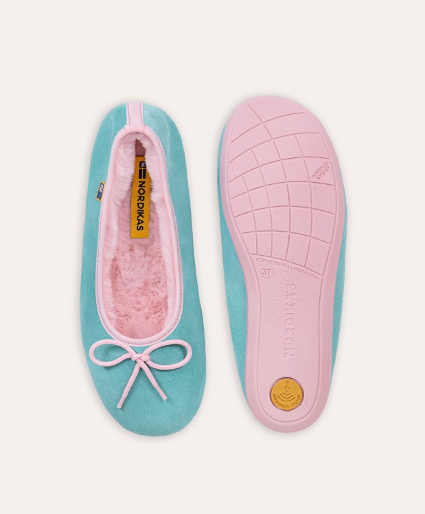 nordikas ZAPATILLAS DE CASA MUJER AFELPADO MENTA Promoción trimestral