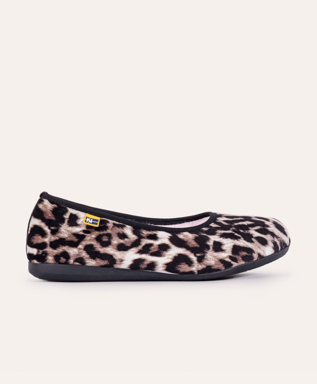 nordikas ZAPATILLAS DE CASA MUJER LINCE MARRON Superdescuento