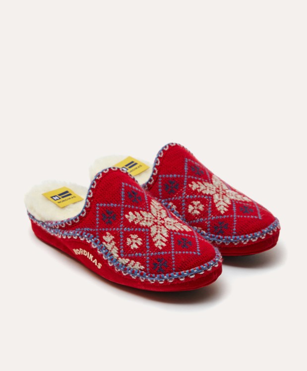 nordikas ZAPATILLAS DE CASA MUJER SNOW ROJO Limitado a 3 días