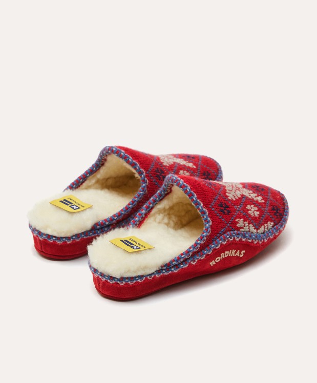 nordikas ZAPATILLAS DE CASA MUJER SNOW ROJO Limitado a 3 días