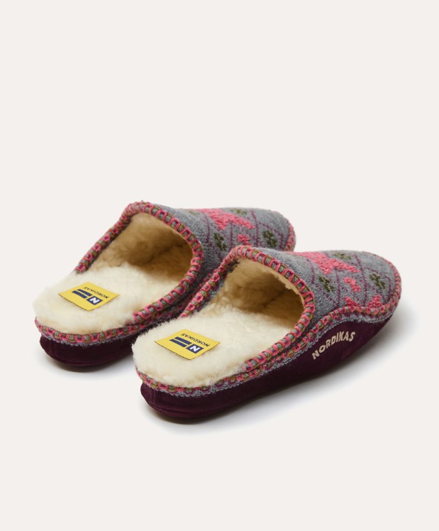 nordikas ZAPATILLAS DE CASA MUJER SNOW GRIS Ahorra y exporta