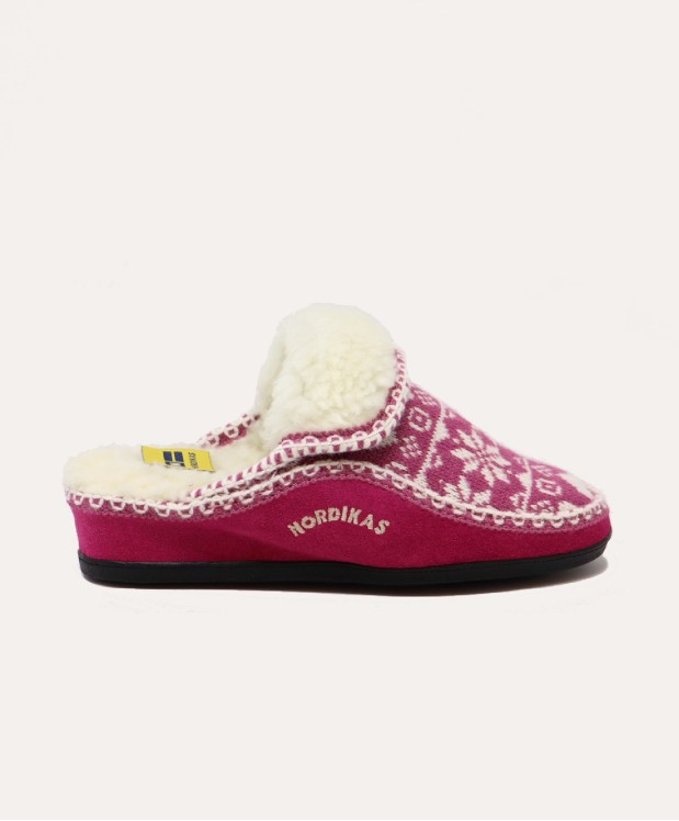 nordikas ZAPATILLAS DE CASA MUJER COPITOS FRESA
