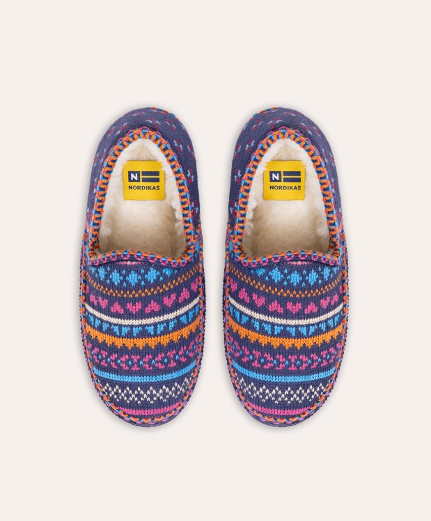 nordikas ZAPATILLAS DE CASA MUJER CANDANCHU MARINO En línea